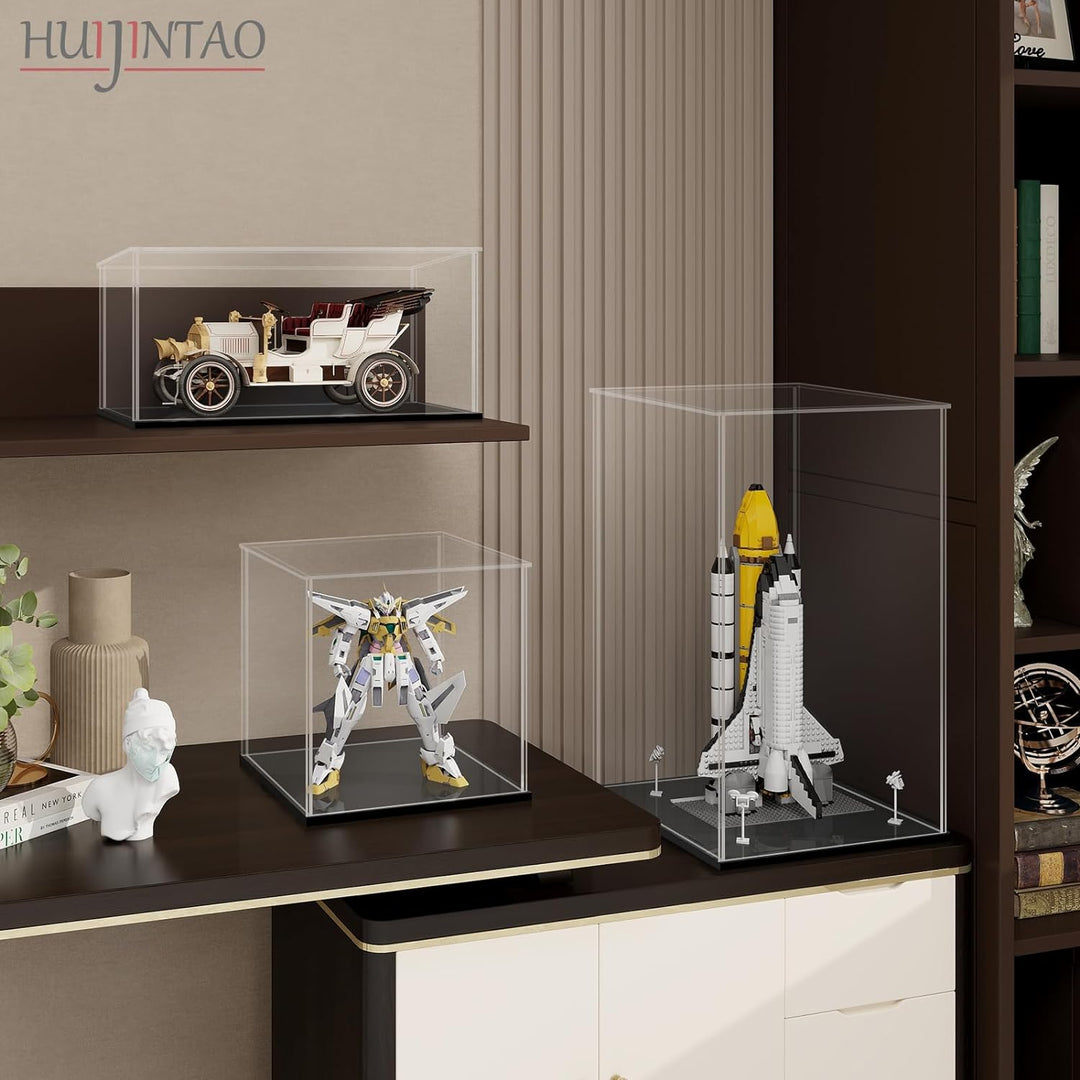 LANSCOERY Acryl Vitrine Selbstmontage Showcase Display case Schaukasten Boxen für Spielzeug Modell S