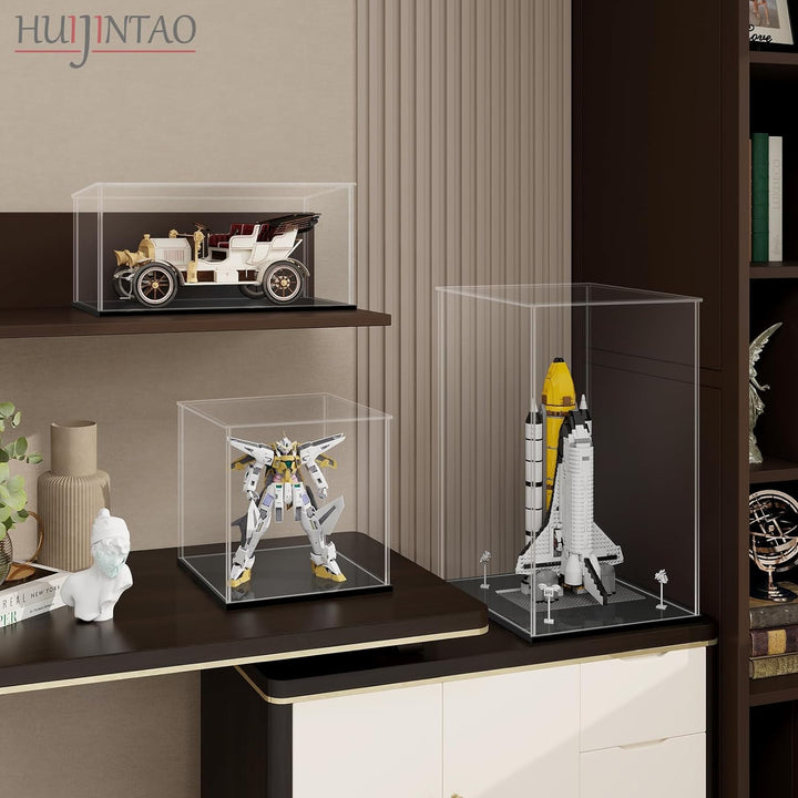 LANSCOERY Acryl Vitrine Selbstmontage Showcase Display case Schaukasten Boxen für Spielzeug Modell S