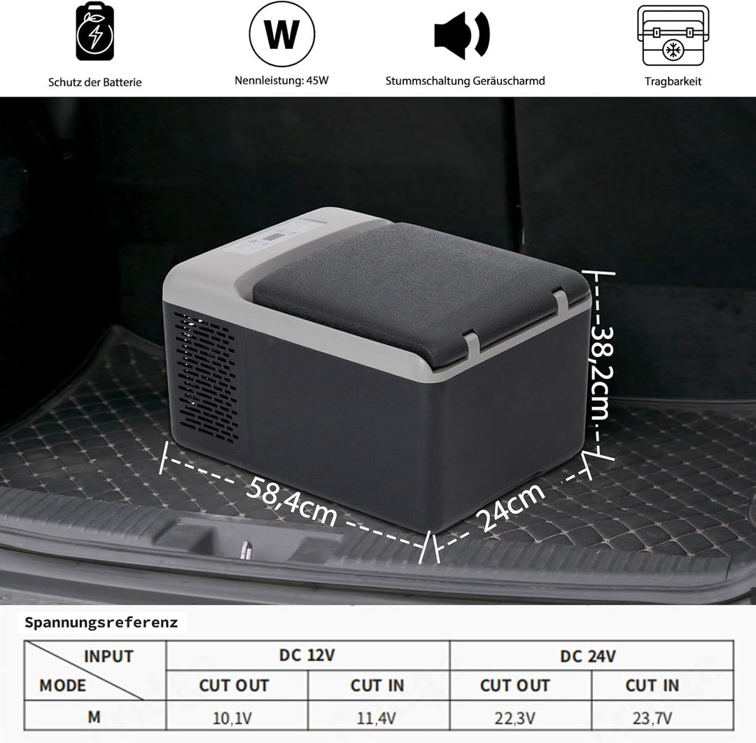 Alpicool C9PT 9L Kühlbox 12v Mini Kühlschrank Elektrische Kompressor Auto kühlschrank Camping Gefrie