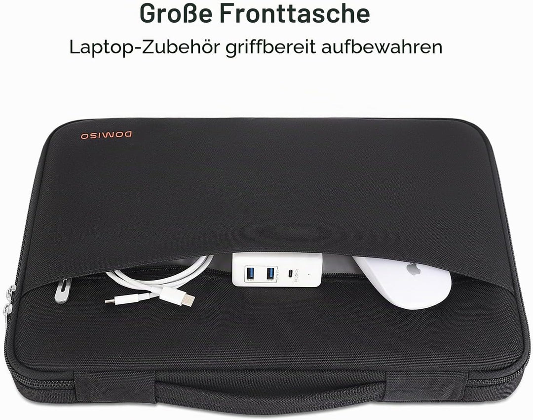 DOMISO 17 Zoll Wasserdicht Laptophülle Laptop Sleeve Case Notebook Hülle Tasche Schutzhülle für 17,3