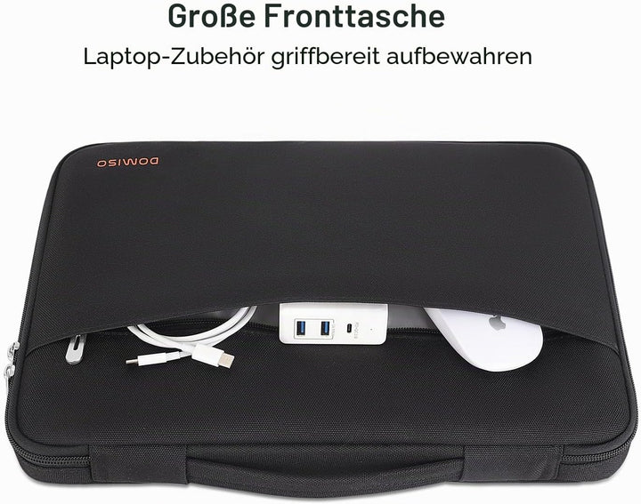 DOMISO 17 Zoll Wasserdicht Laptophülle Laptop Sleeve Case Notebook Hülle Tasche Schutzhülle für 17,3