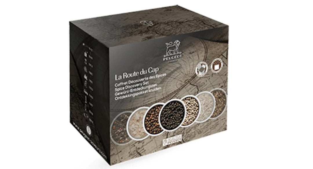 PEUGEOT Premium-Pfeffer-Multipack - Kampot Black & Red, Voatsiperifery, Fresh Blend - Herkunft: Kamb