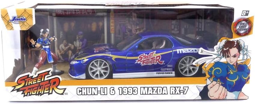 Jada Toys – MAZ RX-7 mit Chun-Li Figur – 1993-1/24