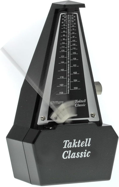 Wittner Metronom 829161 Kunststoffgehäuse ohne Glocke Taktell Classic silberfarben, silberfarben