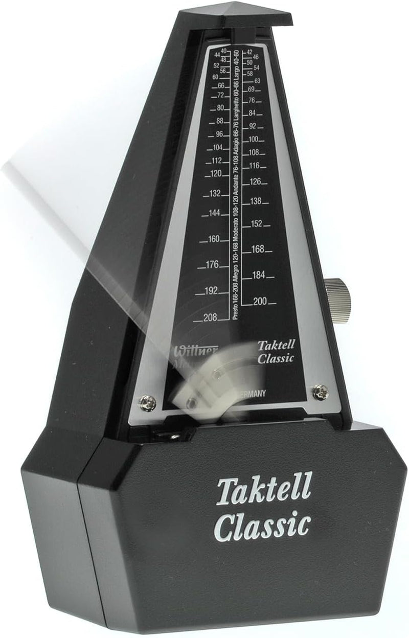 Wittner Metronom 829161 Kunststoffgehäuse ohne Glocke Taktell Classic silberfarben, silberfarben