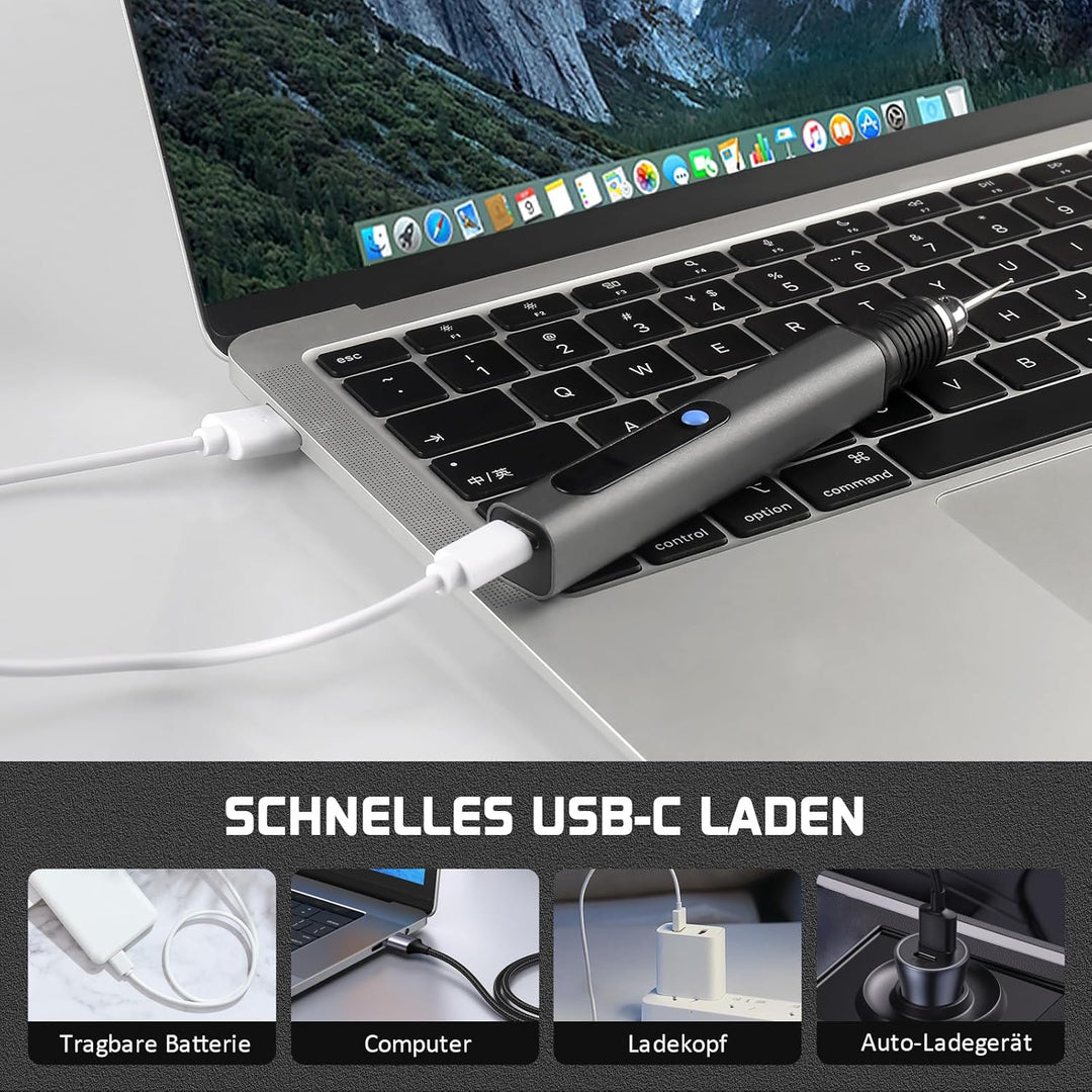 Wiederaufladierbar mit 30 Bits Gravierstift Kit Mini Graveur Gravurwerkzeug Zu 21000 U/min Tragbar G