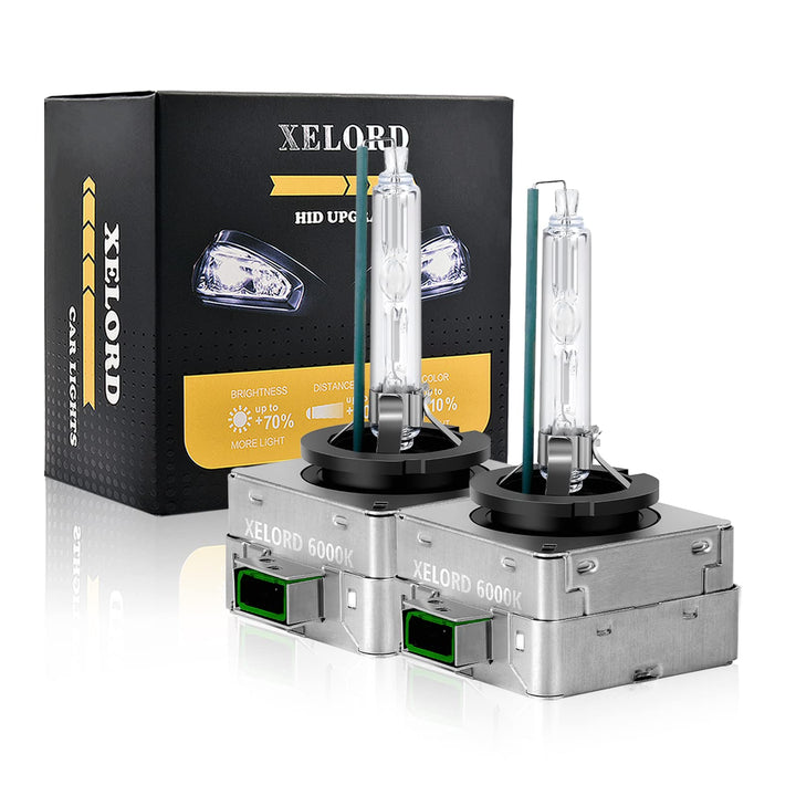 XELORD D3S 6000k Xenon Brenner Birne 35W HID Scheinwerferlampe 12V Autolampe(2 Stück)