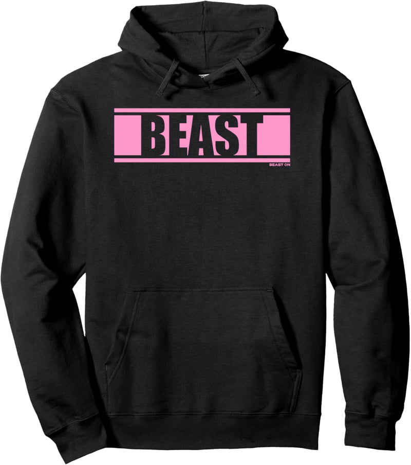 Beast Rosa Gym Fitness Workout Gym rosa Druck Motiv rosa Pullover Hoodie