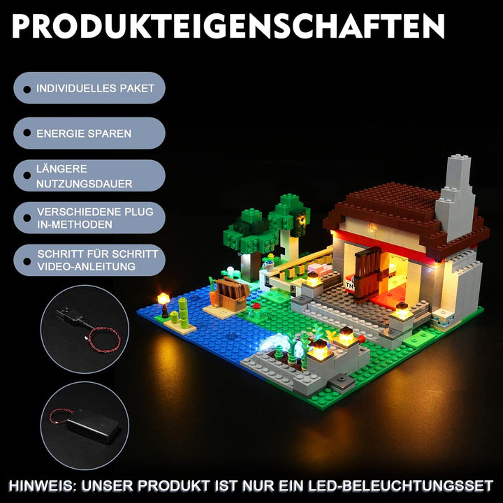 Led Licht Set für Lego 21161 Minecraft Die Crafting-Box 3.0 (Kein Lego-Modell enthalten, nur Beleuch