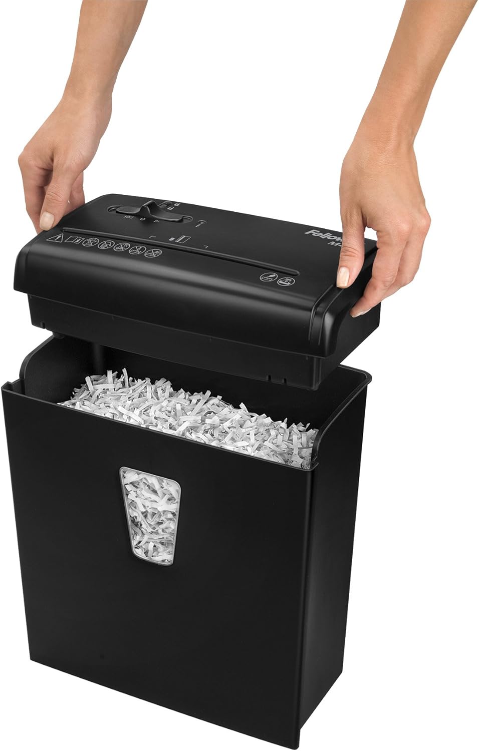 Fellowes Powershred M-3C Aktenvernichter, Schneidleistung: 6 Blatt, Partikelschnitt, Sicherheitsstuf