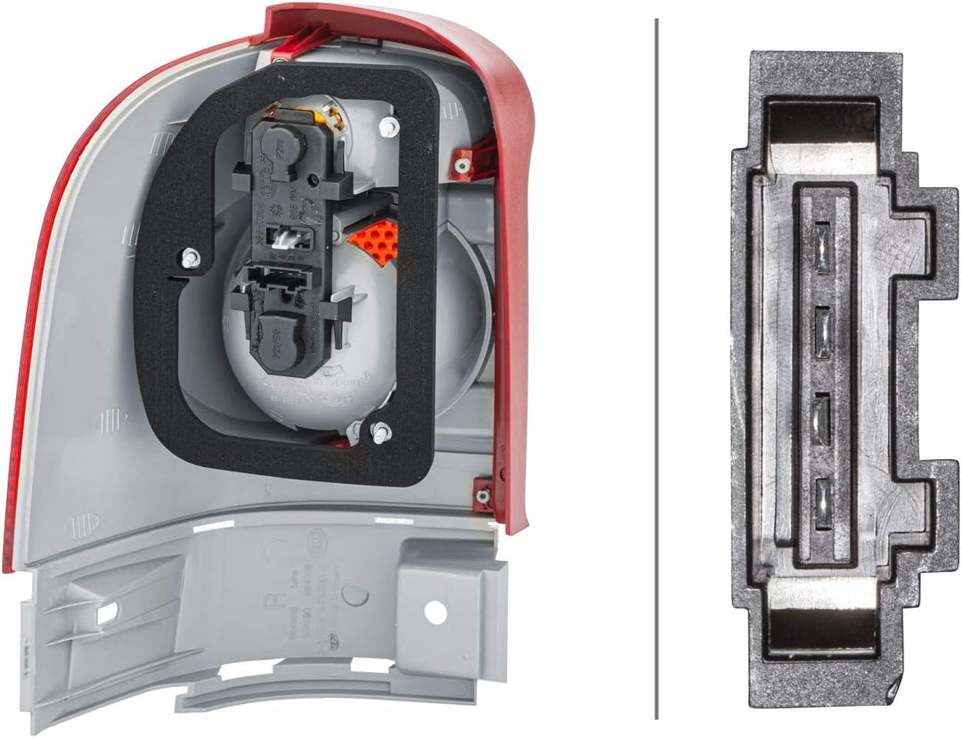 HELLA 2VA 964 957-021 Heckleuchte - Glühlampe - glasklar/rot - äusserer Teil - rechts - für u.a. VW