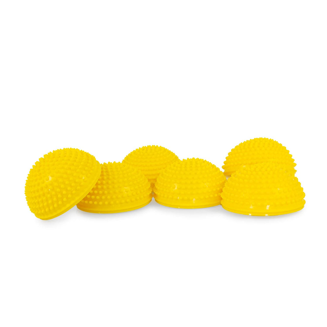AFH Webshop Therapie Balance Igel Premium Soft ca.Ø 16 cm | 6er Set | Einfarbig | mit Pumpe gelb, ge