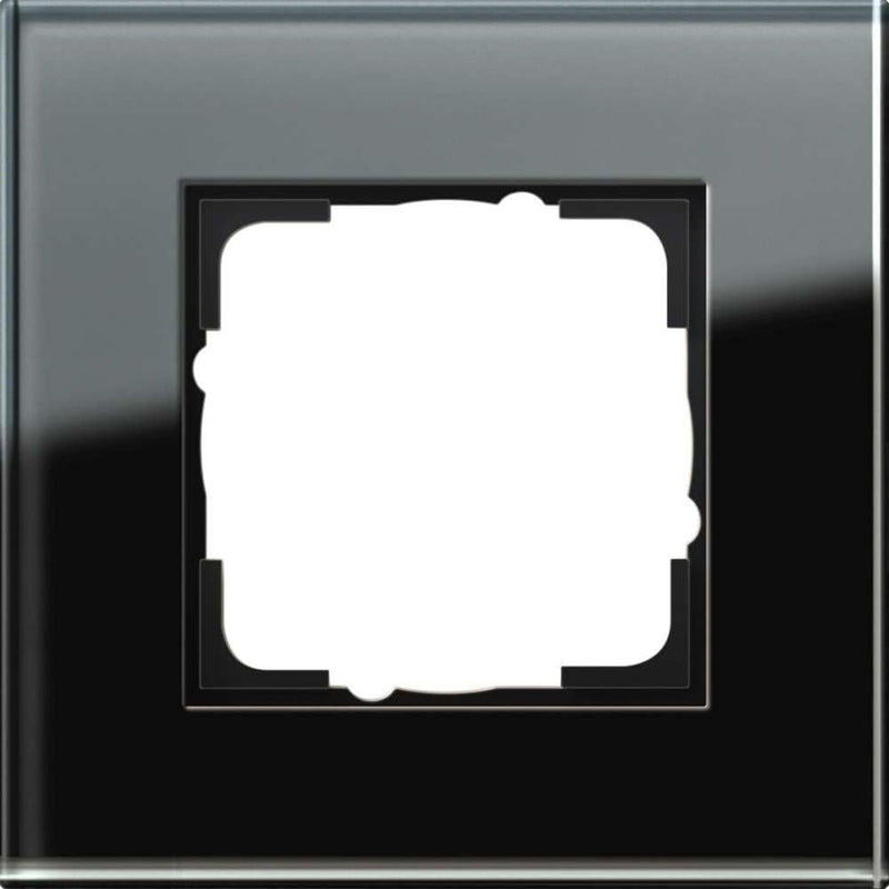 Gira Rahmen 021105 1fach Esprit Glas schwarz, 1fach