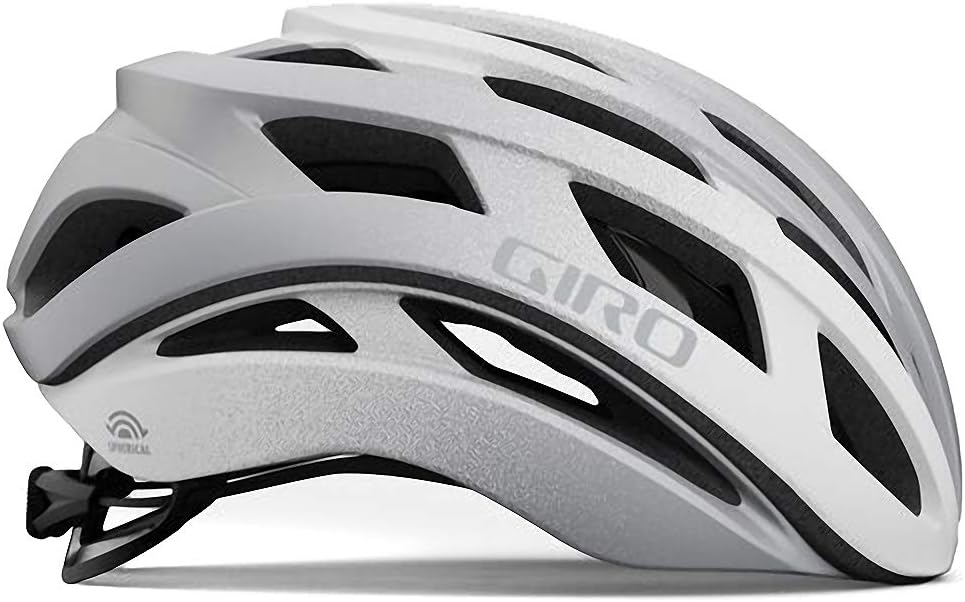 Giro Herren Helios Spherical Helm L Matte White/Silver Fade 22, L Matte White/Silver Fade 22