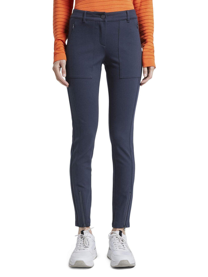 TOM TAILOR Damen Hosen & Chino Schlichte Treggings Sky Captain Blue,36,10668,6000