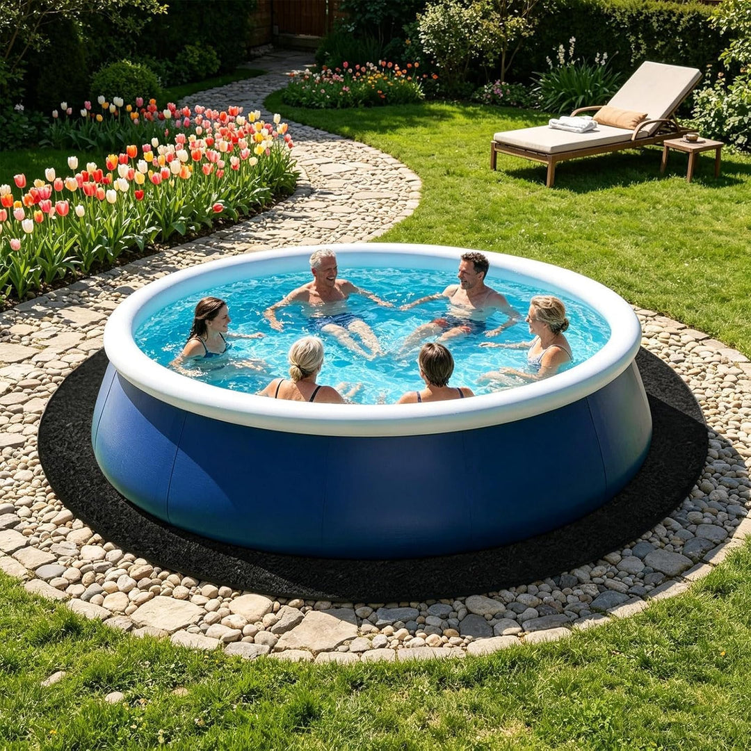 Abdeckplane für Pool, rund, 3,66 cm, rechteckig, robust, pannensicher, geeignet für röhrenförmige, a