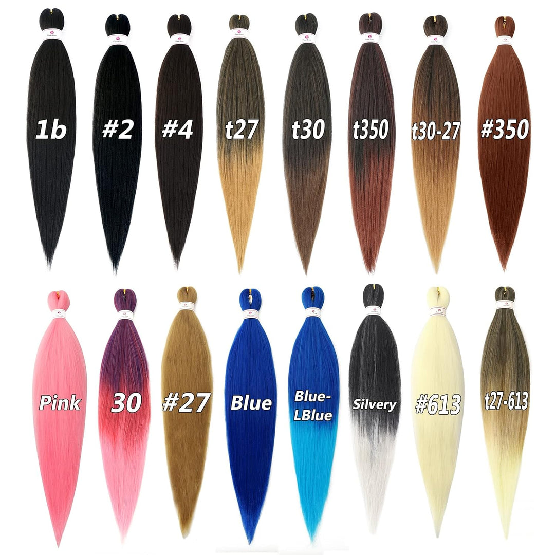 Beyond Beauty EZ Braid Pre Stretched Braiding Hair,8Packs-26 Zoll EZ Braid Professionelles Haar Yaki