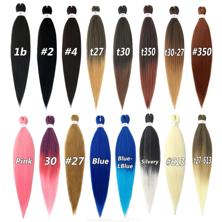 Beyond Beauty EZ Braid Pre Stretched Braiding Hair,8Packs-26 Zoll EZ Braid Professionelles Haar Yaki