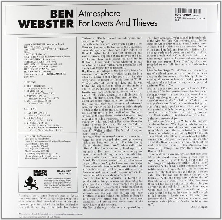 Atmosphere for Lovers & Thieves, Vinyl