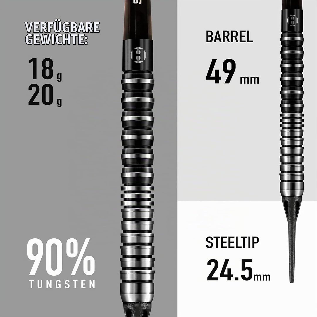 Harrows Predator 90% Tungsten Soft Tip Darts 20.0 Gramm, 20.0 Gramm