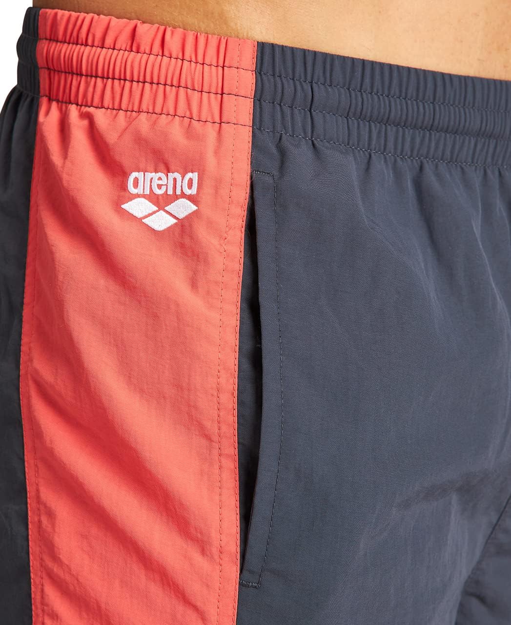 ARENA Herren Berryn Bicolor Swim Trunks (1er Pack) S Asphalt-floreale-white, S Asphalt-floreale-whit