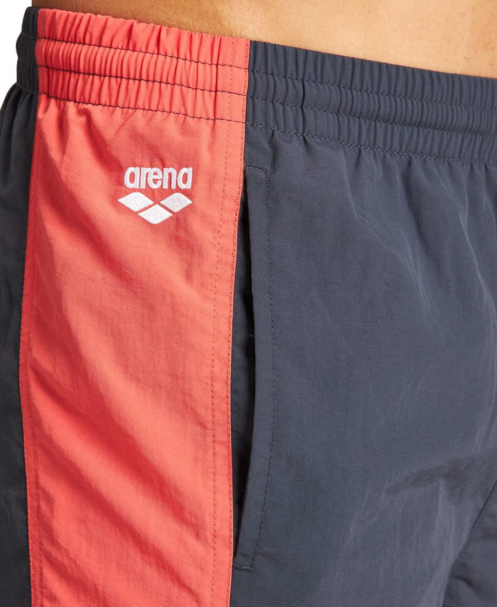 ARENA Herren Berryn Bicolor Swim Trunks (1er Pack) S Asphalt-floreale-white, S Asphalt-floreale-whit