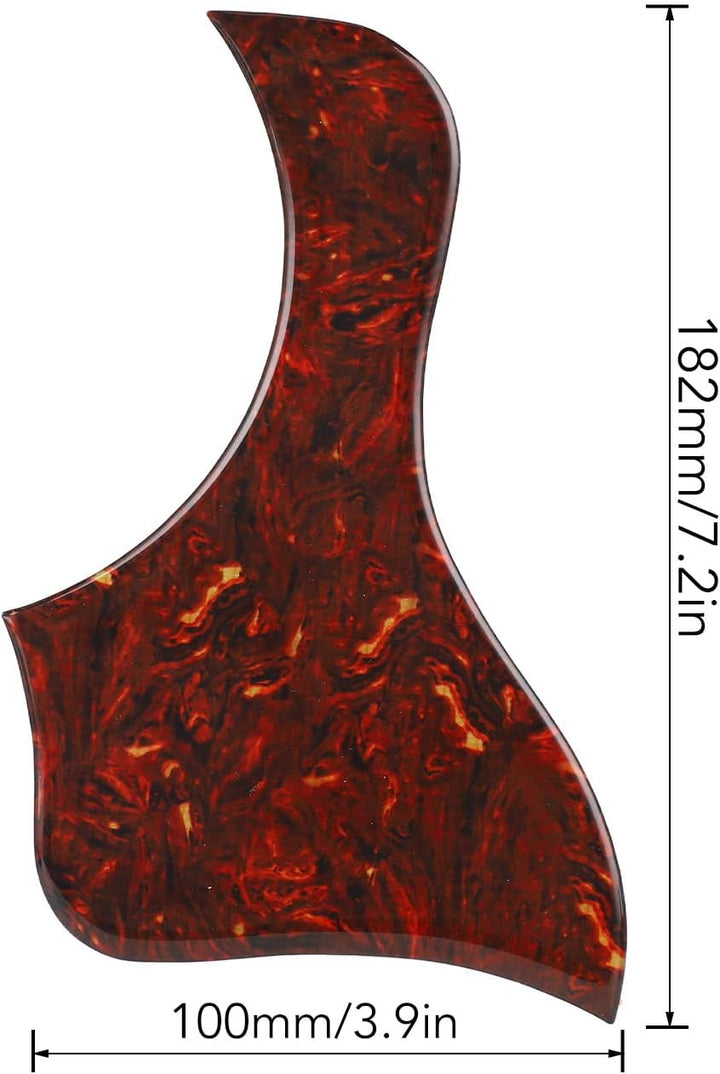 Tissting Akustikgitarren Pickguard, Universal PVC Schutzplatte für Gitarrenkörper Schlagschutz Gitar