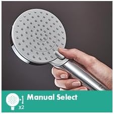 hansgrohe Vernis Blend 10,2 cm Handbrause-Set 3 Sprühnebel Rain IntenseRain Hochdruck Abnehmbarer Du