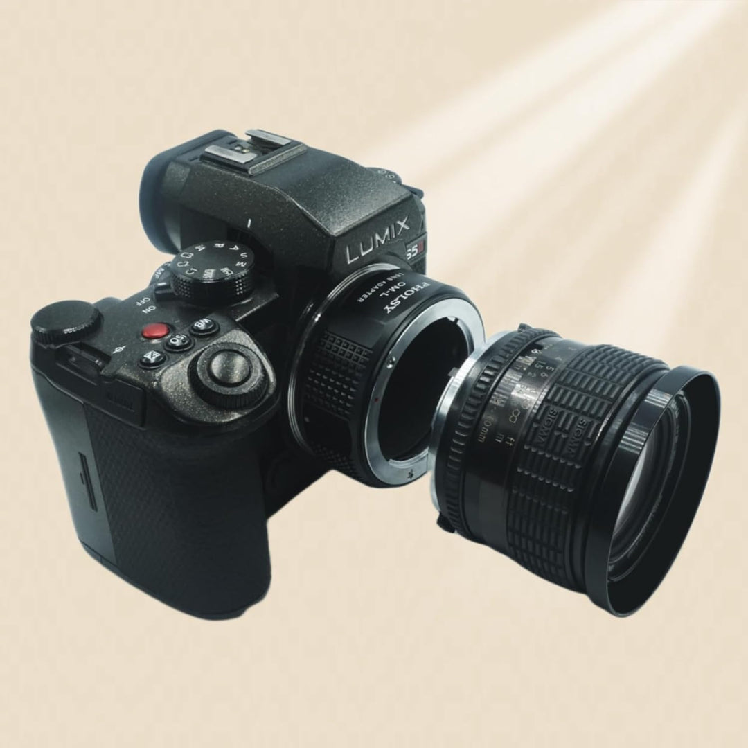 PHOLSY Objektivadapter OM auf L Mount Adapter Konverter Kompatibel mit Olympus Zuiko OM Objektiv und