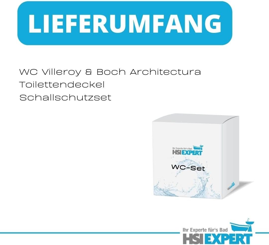 WC Villeroy und Boch Omnia architectura DirectFlush Spülrandlos, mit Beschichtung, Deckel zum abnehm