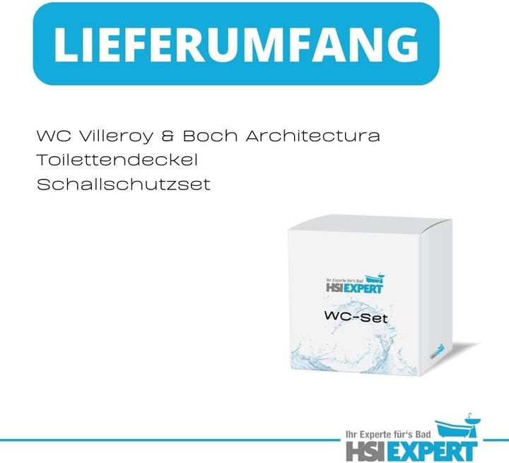 WC Villeroy und Boch Omnia architectura DirectFlush Spülrandlos, mit Beschichtung, Deckel zum abnehm