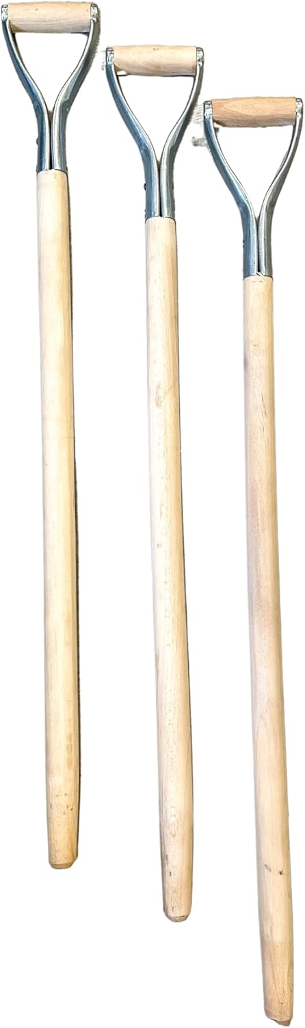 pokm toolsmarket - Holzstiele mit Metal, Schaufelstiel, Holzstiel, D Griff Für Spaten, Spatenstiel a