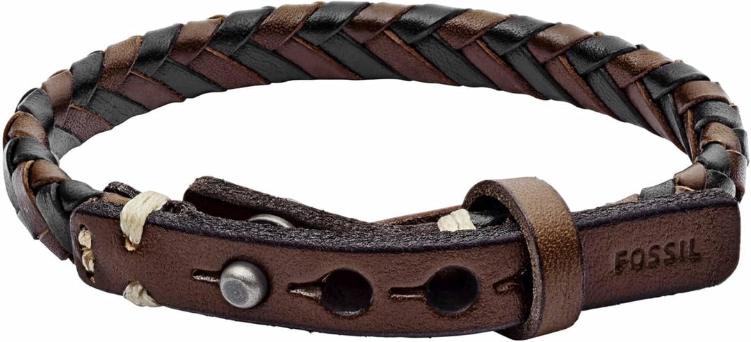Fossil Dreifarbiges Herrenarmband mit mehreren Strängen, JA5932716