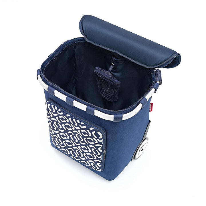 Reisenthel Carrycruiser Plus Einkaufstrolley Signature Navy blau Polyestergewebe, Aluminiumrahmen, w