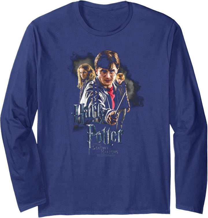 Harry Potter Deathly Hollows Cast Langarmshirt