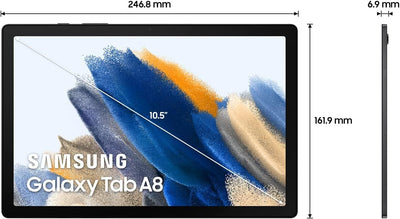 Samsung - Galaxy Tab A8 Tablet 25,6 cm (10,5 Zoll) 128 GB Android Farbe Silber (spanische Version) (