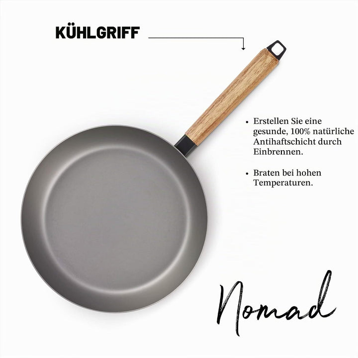 Beka 13977244 Nomad 24 cm Bratpfanne, Stahl, 24 cm