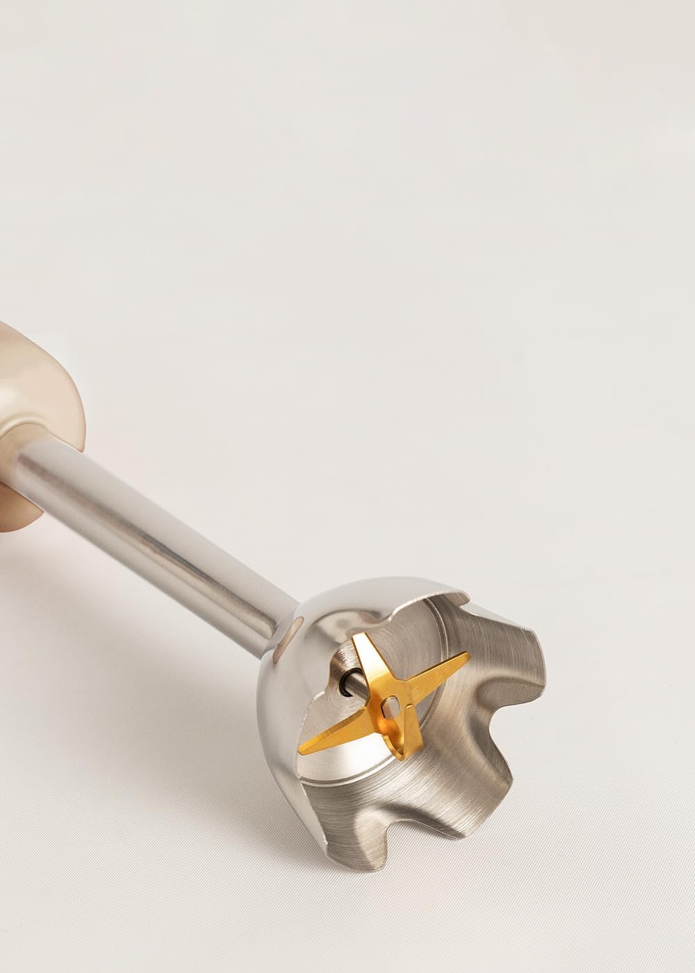 CREATE/FULLMIX RETRO/Stabmixer in Sand/Mixer und Pürierstab, 6 Geschwindigkeiten, 15000U, 500ml Glas