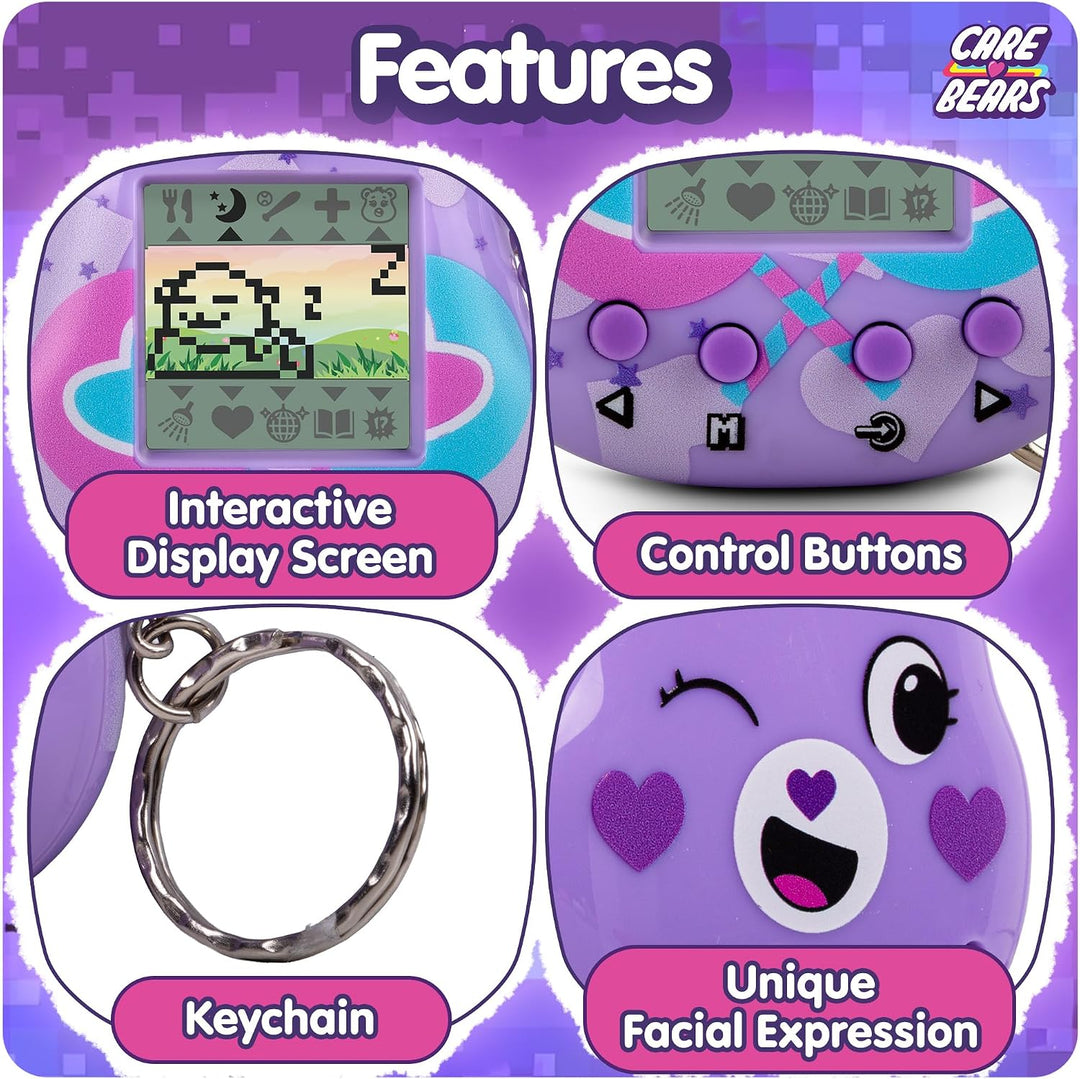 Care Bears Digital Pet - Share Bear Cyber Pet with Care Features, 1.4” Inch Screen, Handheld Interac
