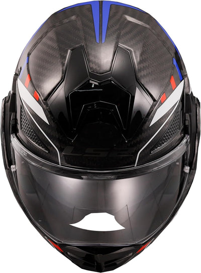 LS2 FF901 Advant X Future Carbon Klapphelm XXL carbon white blue, XXL carbon white blue