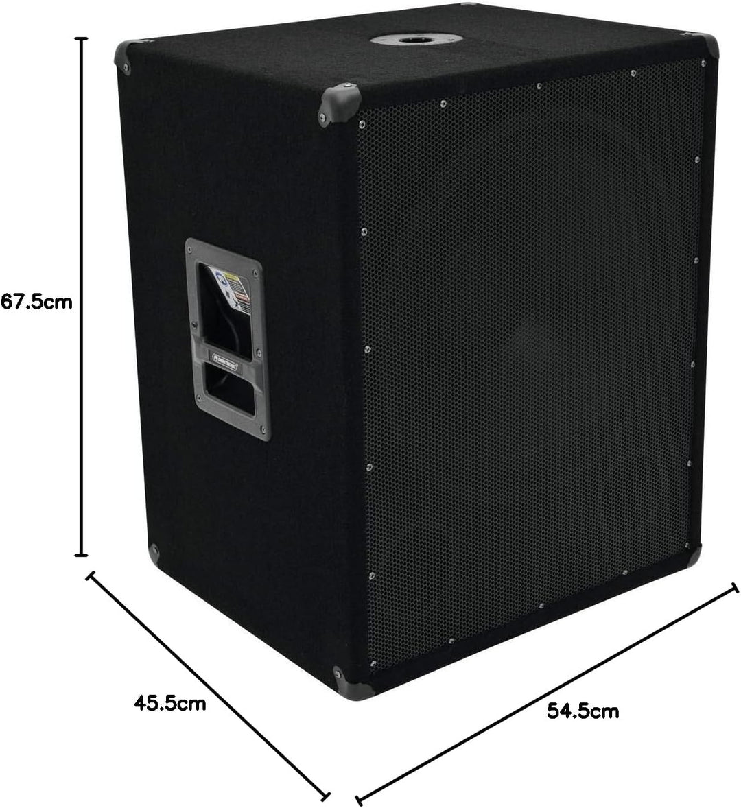 Omnitronic BX-1850 Subwoofer 1200W | 18" Subwoofer mit 1200 Watt Leistung | Druckvolle Bass-Unterstü