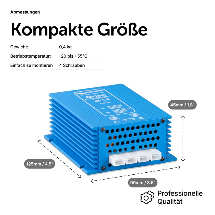 Victron Energy Orion IP20 12/24-Volt 10 Amp DC-DC Konverter Nicht isoliert, Hohe Leistung 12/24-Volt