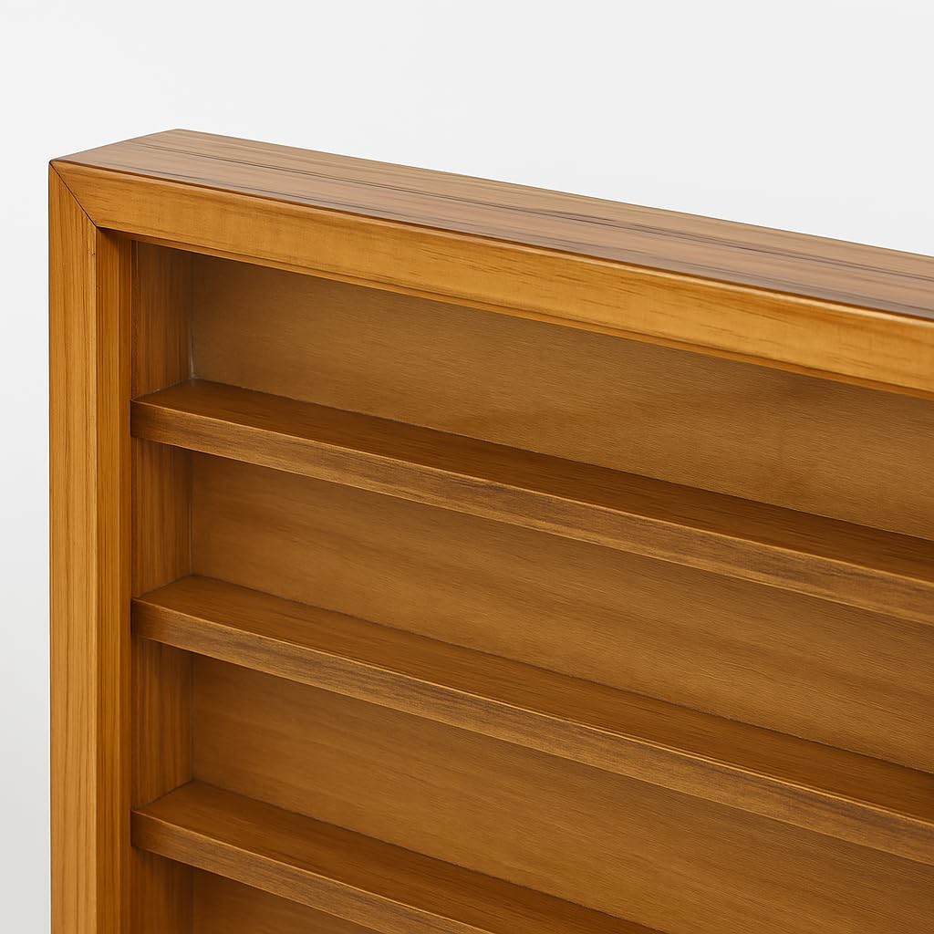 Vitrine Miniatur-Kollektionen, Eichenlack, Masse (B/T/T): 30 x 5 x 48 cm. 30*5*48 cms, 30*5*48 cms