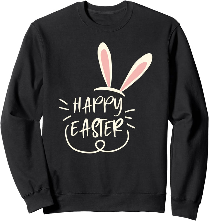 Frohe Ostern Niedliche Eier Christliche oder katholische Bib Sweatshirt