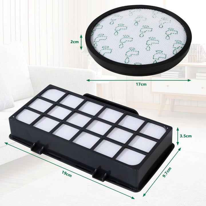 2 Set Ersatzfilter kompatibel mit Rowenta Silence Force Cyclonic 4AAAA Modellen RO7611EA RO7612EA RO