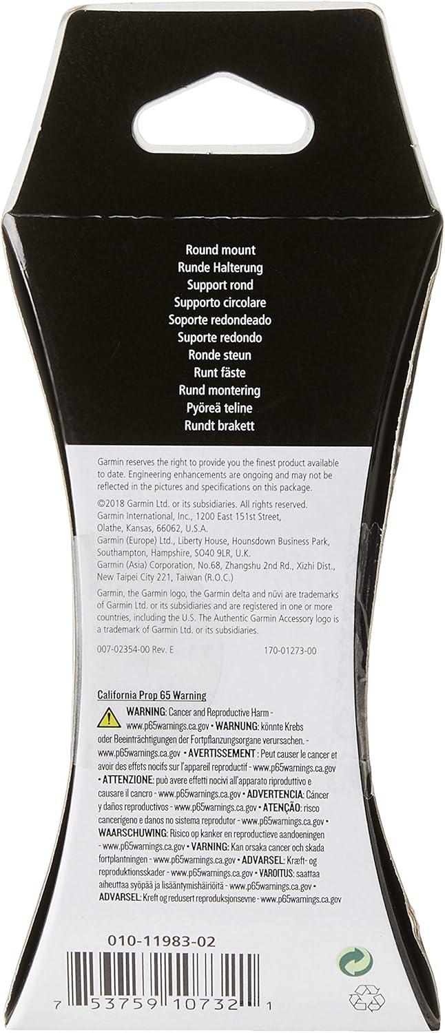 Garmin Universal-Halterung – verbindet Saugnapf mit Gerät Standardverpackung, Standardverpackung