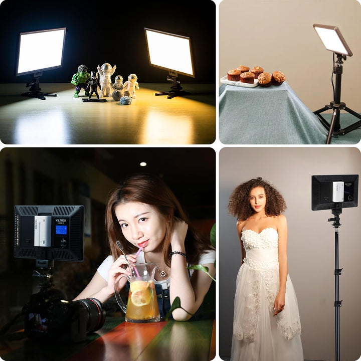 VILTROX L116T 5600K / 3300K LED Licht Panel Dimmbare Video Licht Kit für DSLR Kamera ( ohne Akku)