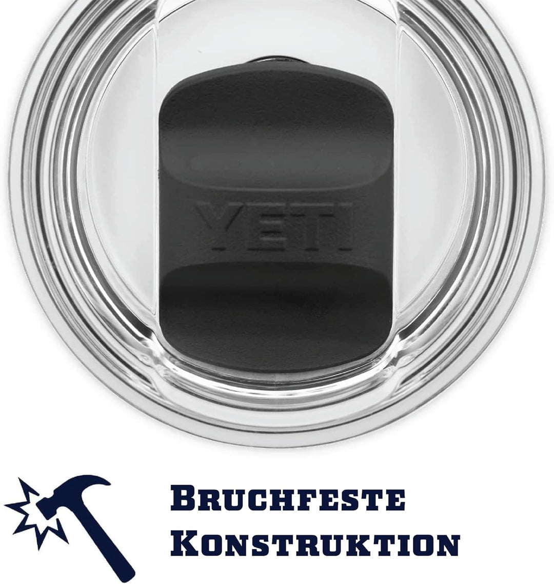 YETI Rambler, Edelstahl, Becher, Black, 30oz (887ml), Black