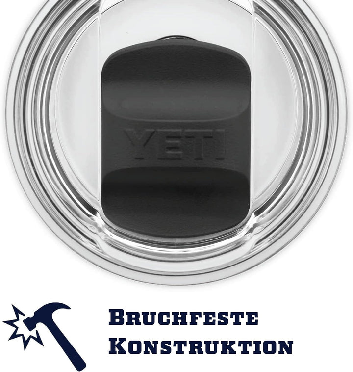 YETI Rambler, Edelstahl, Becher, Black, 30oz (887ml), Black