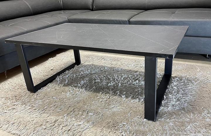 CasaXXl 2X Couchtisch Tischkufen aus Metall in schwarz - Robustes Tischgestell perfekt geeignet für